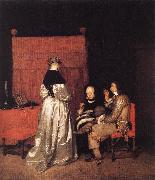 TERBORCH, Gerard Paternal Admonition h oil painting reproduction